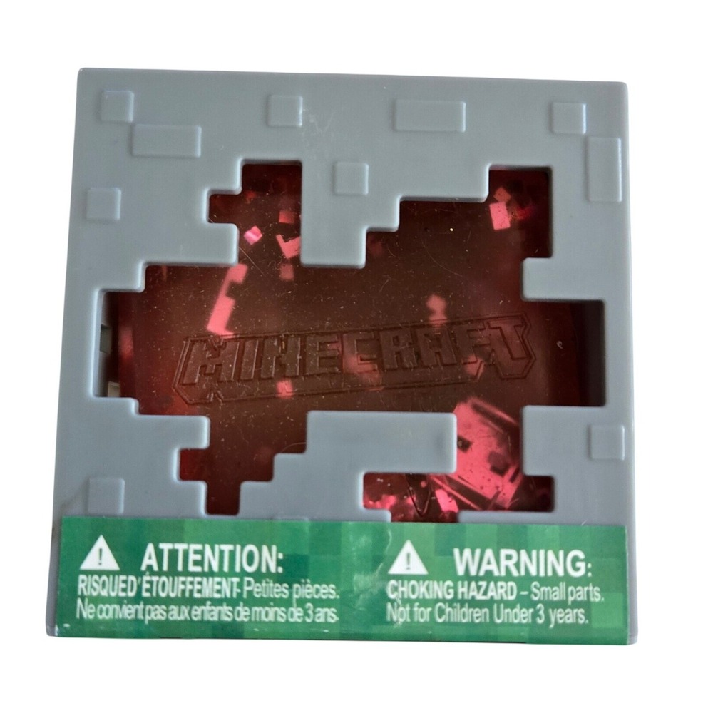 Minecraft Jelly Cubes Toy Kids OS Red New Squishy‎ Redstone Ore Block Sensory